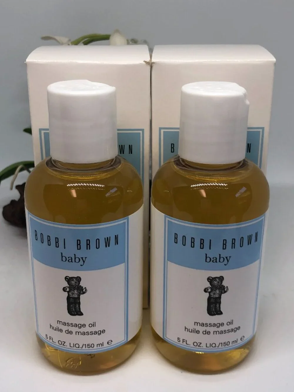 2x Bobbi Brown Baby Moisturizing Body Oil for Baby - 5 oz - New in Box